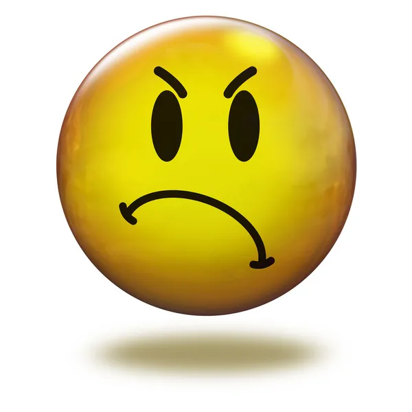 emoticon de render 3d. muy enojado — Foto stock © benjaminet #13861087