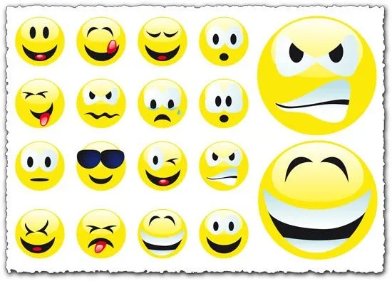 Emoticon Vectors - www.vector-eps.com - Free vectors, photoshop ...