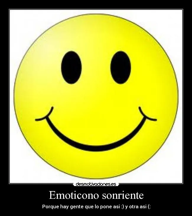 Emoticono sonriente - desmotivaciones.