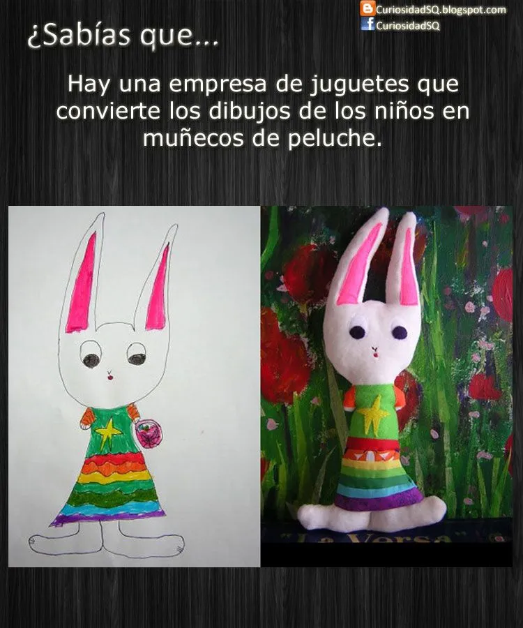 Empresa que convierte dibujos en peluches ~ ¿Sabías que?