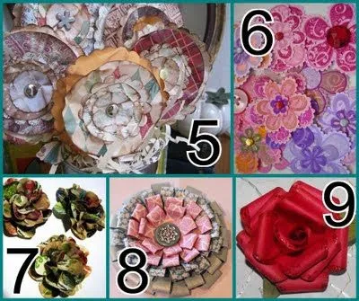 en-rHed-ando: Como hacer Flores de Papel, Fieltro, Tela ...