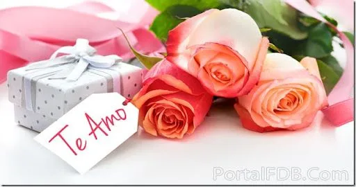 Todo enamorados: imágenes de Flores con te amo para el día del amor