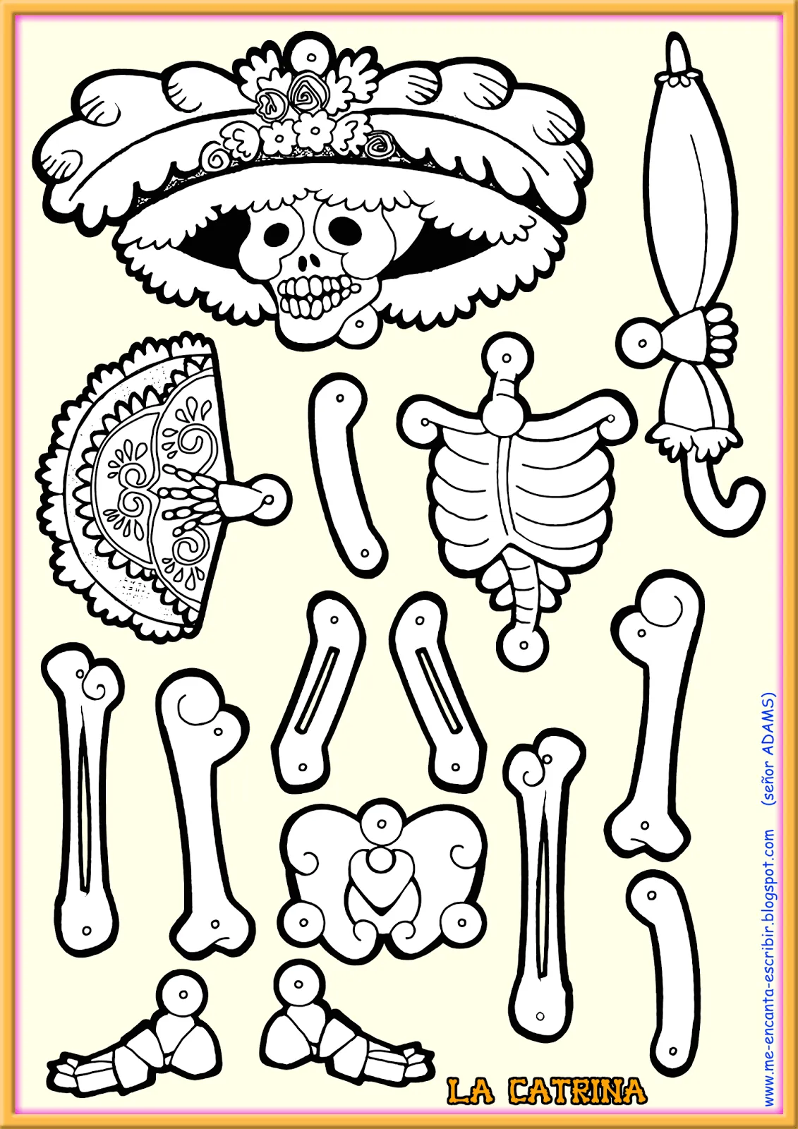 Me encanta escribir en español: El esqueleto de La Catrina.