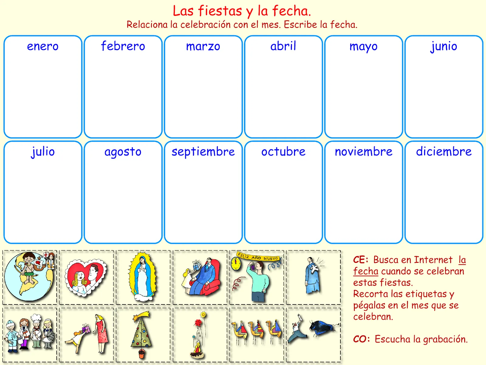 Me encanta escribir en español: Las festividades: Las fiestas y ...