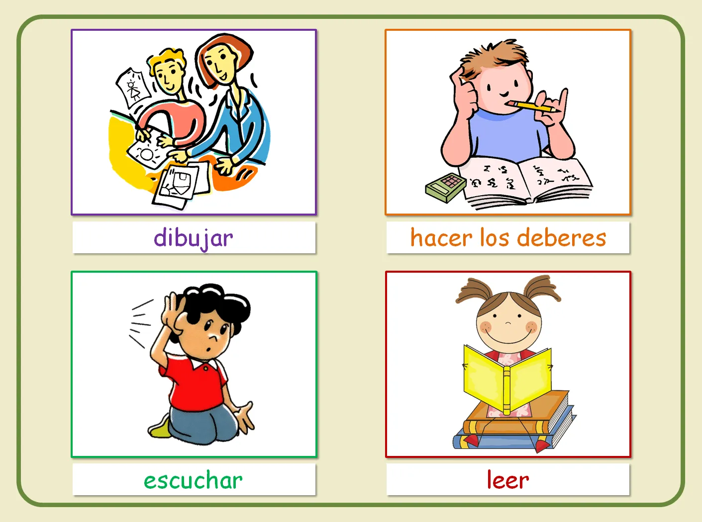 Me encanta escribir en español: Los verbos