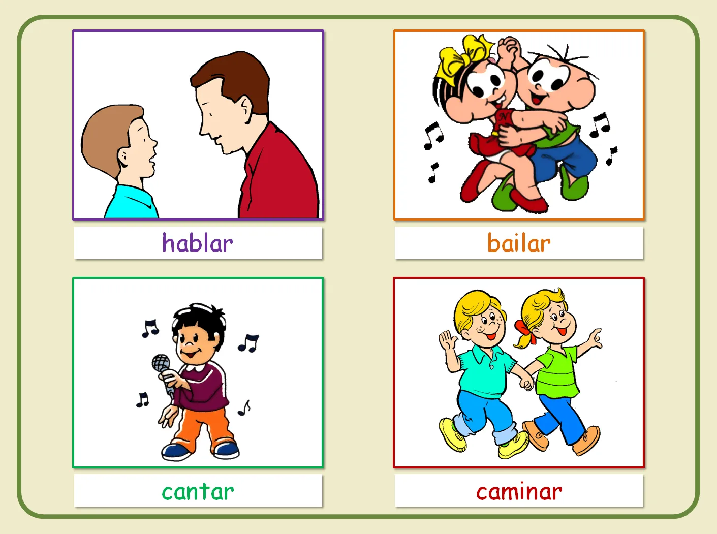 Me encanta escribir en español: Los verbos
