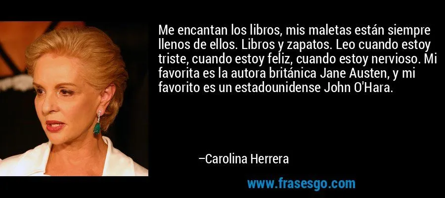 Me encantan los libros, mis maletas están siempre llenos de ...