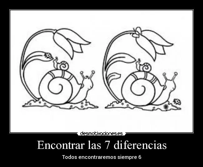 Encontrar las 7 diferencias | Desmotivaciones