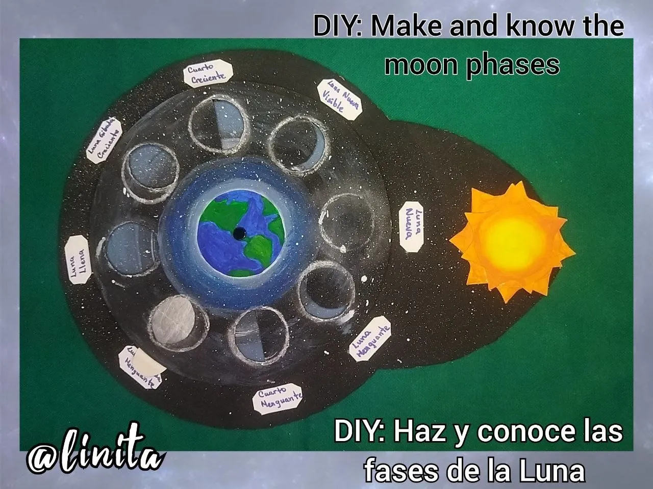 ENG-ESP] Contest: DIY Make and know the moons phases // DIY Haz y conoce  las fases de la Luna — Hive