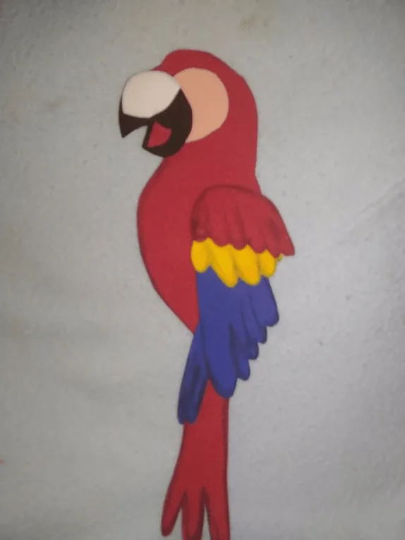 Eng/Esp] Cuadro decorativo de Guacamaya/ Decorative painting of Macaw — Hive