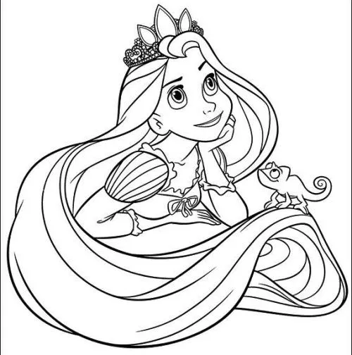 Enredados Dibujos para Colorear (Rapunzel de Disney) : Best Free Games ...