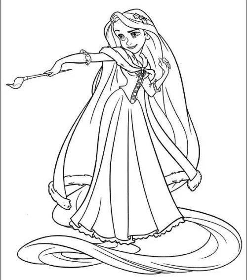 Enredados Dibujos para Colorear (Rapunzel de Disney) : Best Free ...