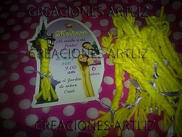  ... fiestas infantiles invitaciones ninas rapunzel tarjetas de regalo