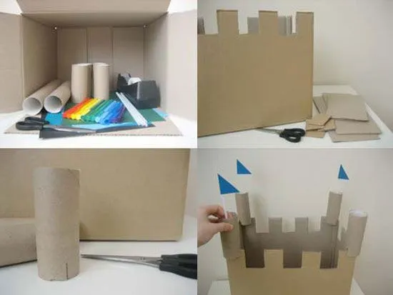 Como hacer un Castillo de Carton <sub>Infantil</sub> - enrHedando