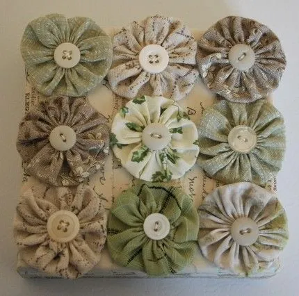 Molde Rapido para hacer Yo-yos o Flores de Tela Tridimensionales ...