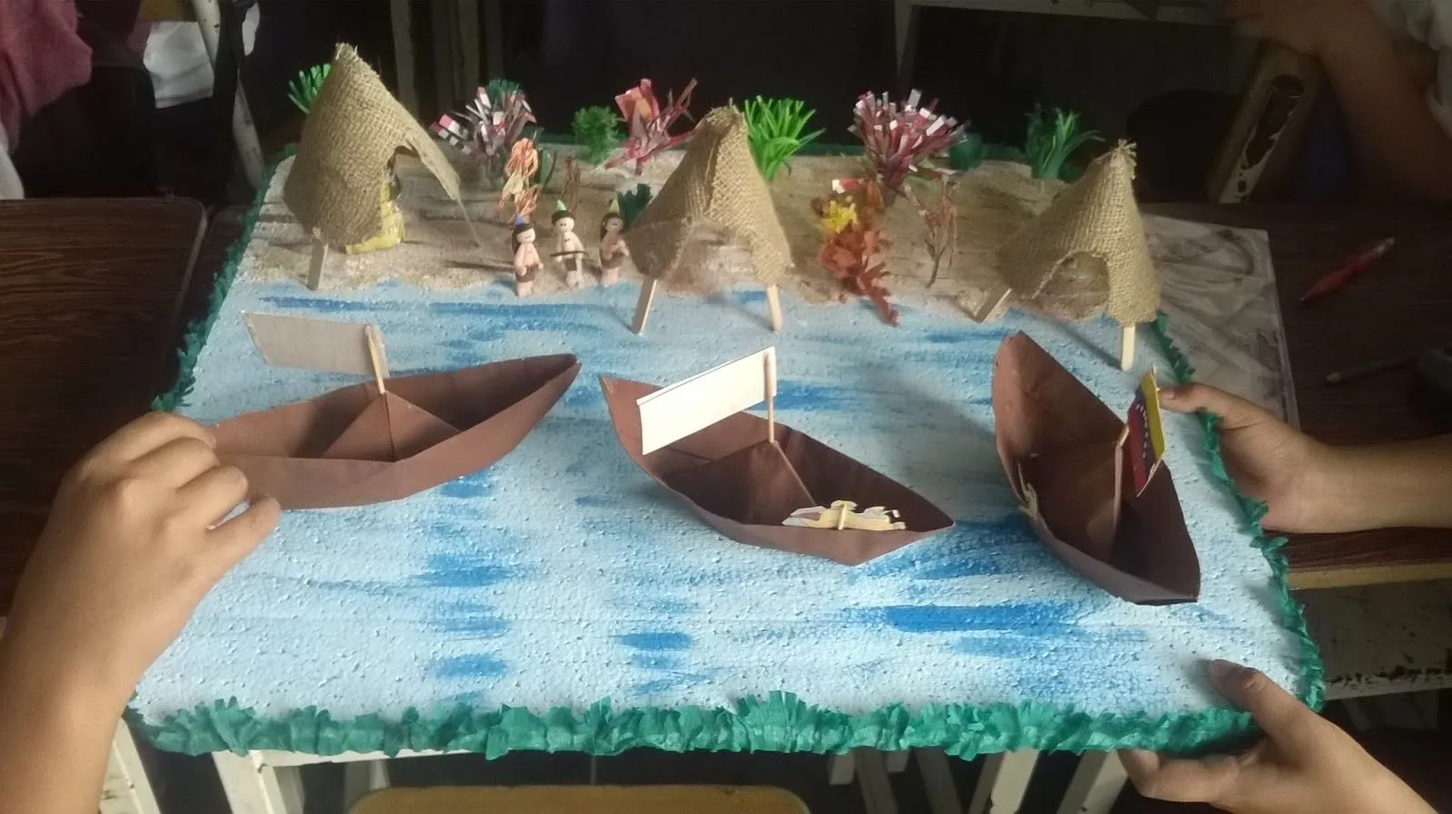 Enseñanza, perseverancia y exito: ELABORACION MAQUETA "RESISTENCIA INDIGENA"