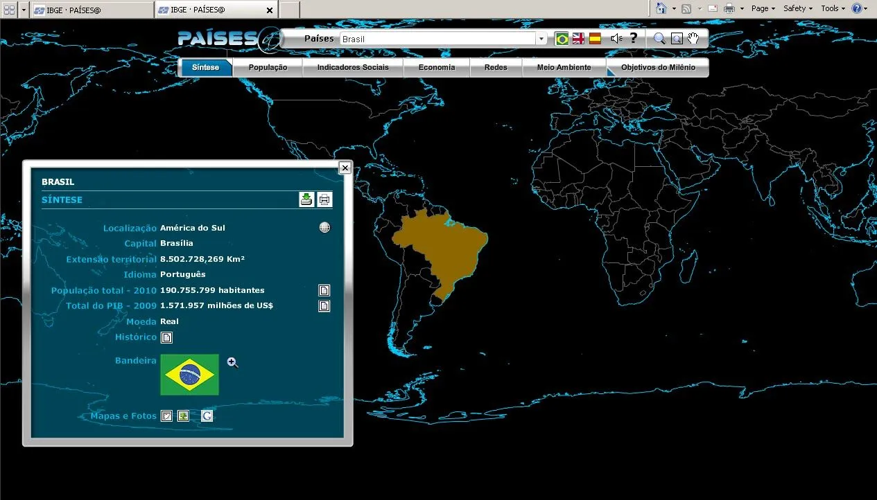 Equattoria: IBGE Lança Mapa Mundi Interativo On-