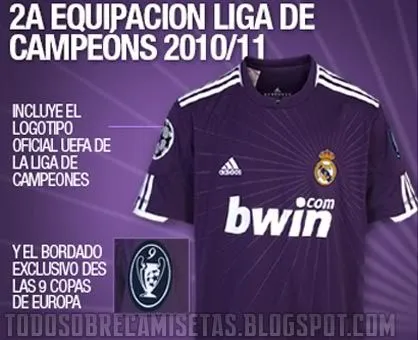 Nueva Equipación Europea Adidas del Real Madrid 10/11 - Todo Sobre ...