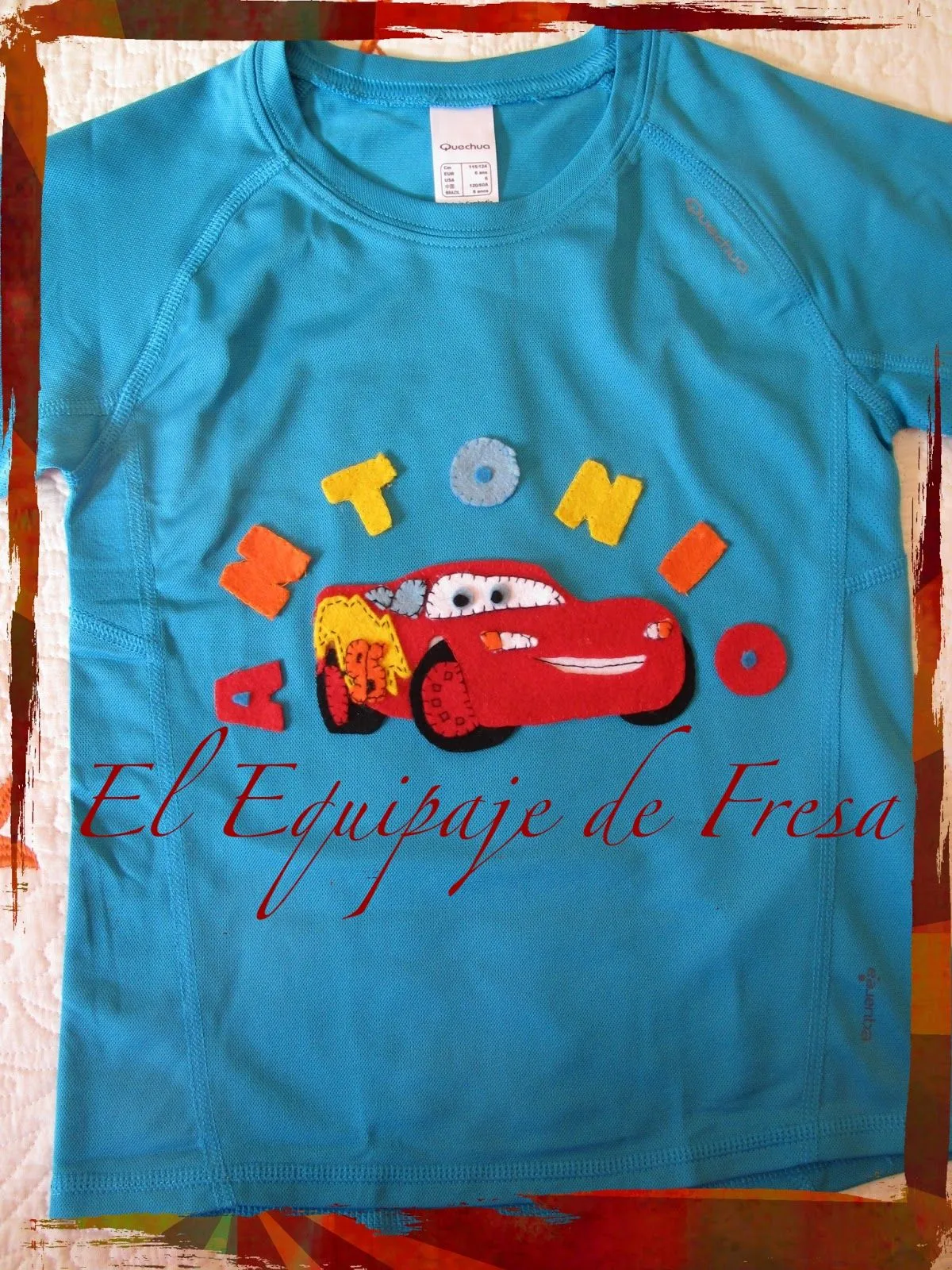 El Equipaje de Fresa: Camisetas de Rayo McQueen