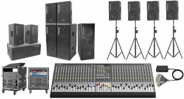 equipos profesionales de sonido