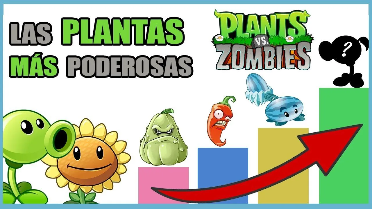 Escala de Poder de las PLANTAS de PLANTS VS ZOMBIES (PVZ) (PC - iOS -  Android - NDS) | N Deluxe - YouTube