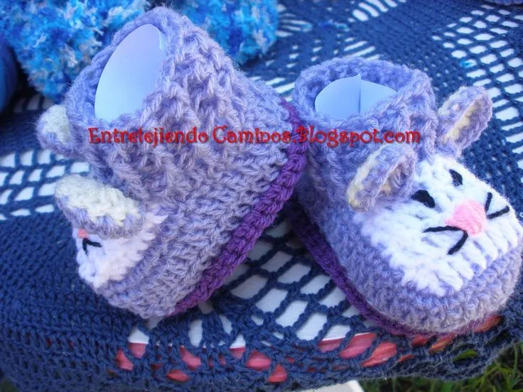 Escarpines de bebe. | Todo crochet | Pinterest