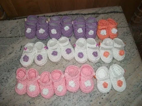 Escarpines para bebe paso a paso(VIDEO EN EDICION) - YouTube
