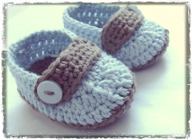 Escarpines bebé tejidos a crochet - San Pedro | For your Feet ...