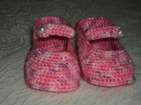 Como hacer escarpines en crochet paso a paso - Imagui
