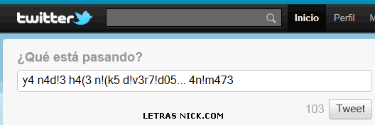 Escribir numeros en letras - letras nick