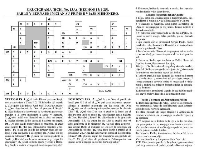 ESCRITO ESTA EN ACCION. INICIO DEL PRIMER VIAJE MISIONERO DE PABLO. H…