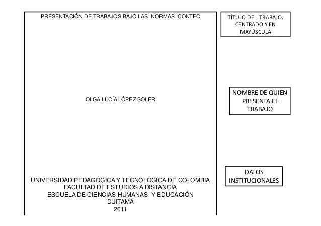 Trabajo escrito bajo las normas icontec. último