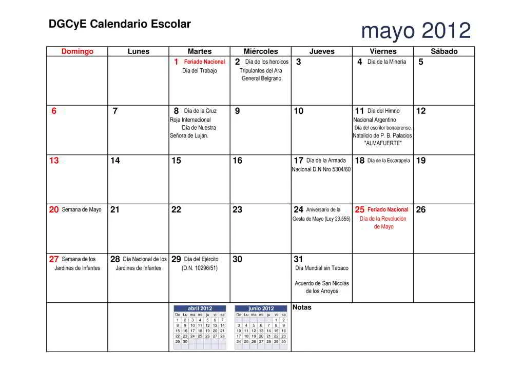 ESCRITORIO DEL DOCENTE: Agenda y calendario escolar DGCyE