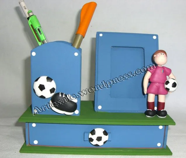 escritorio futbol | Artes Ale: pintura country, manualidades ...