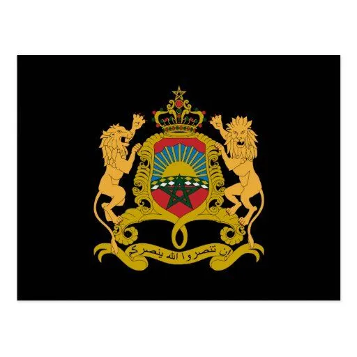 Escudo de armas de Marruecos Postales | Zazzle