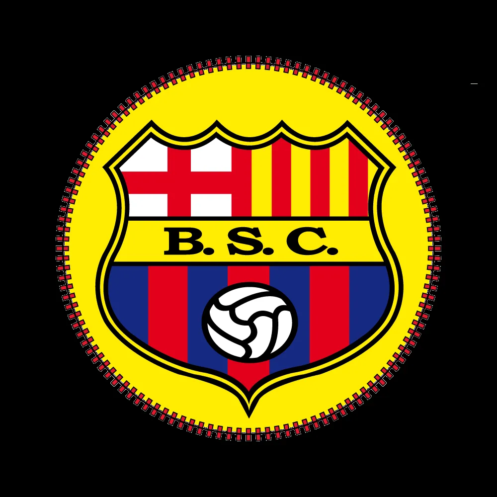 ESCUDO BARCELONA SPORTING CLUB FONDO AMARILLO COSIDO | BANCO DE ...