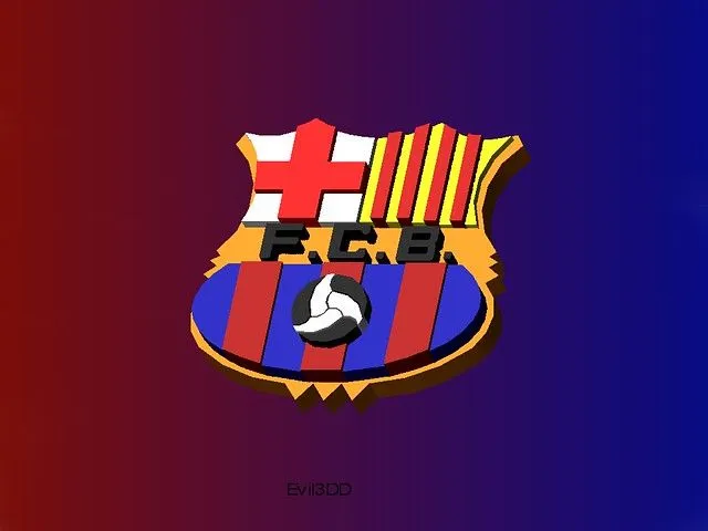 Escudo de el Barcelona 3D - Imagui