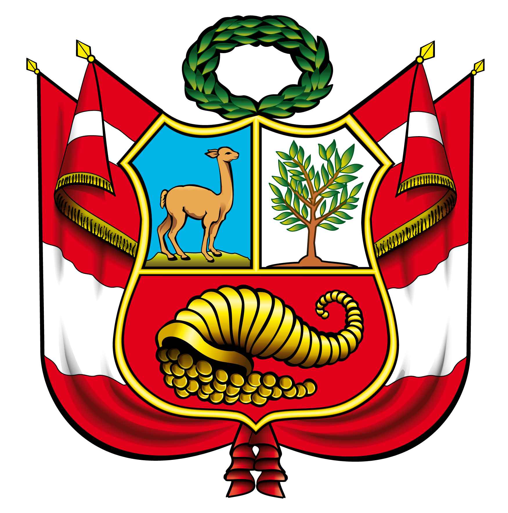 Escudo nacional del peru para colorear actual - Imagui