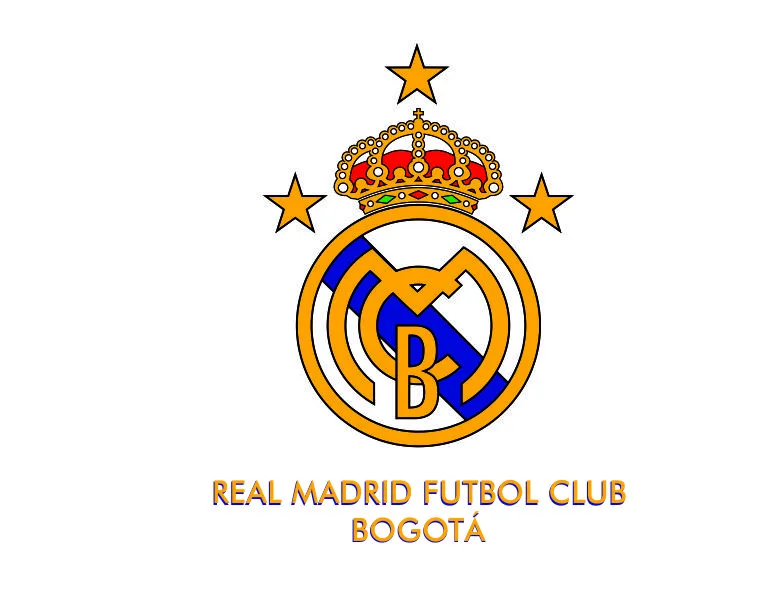 ESCUDO REAL BOGOTA BLANCO | REAL MADRID F.C BOGOTA