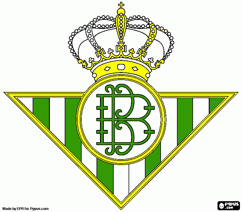 escudo del real para colorear, escudo del real para imprimir