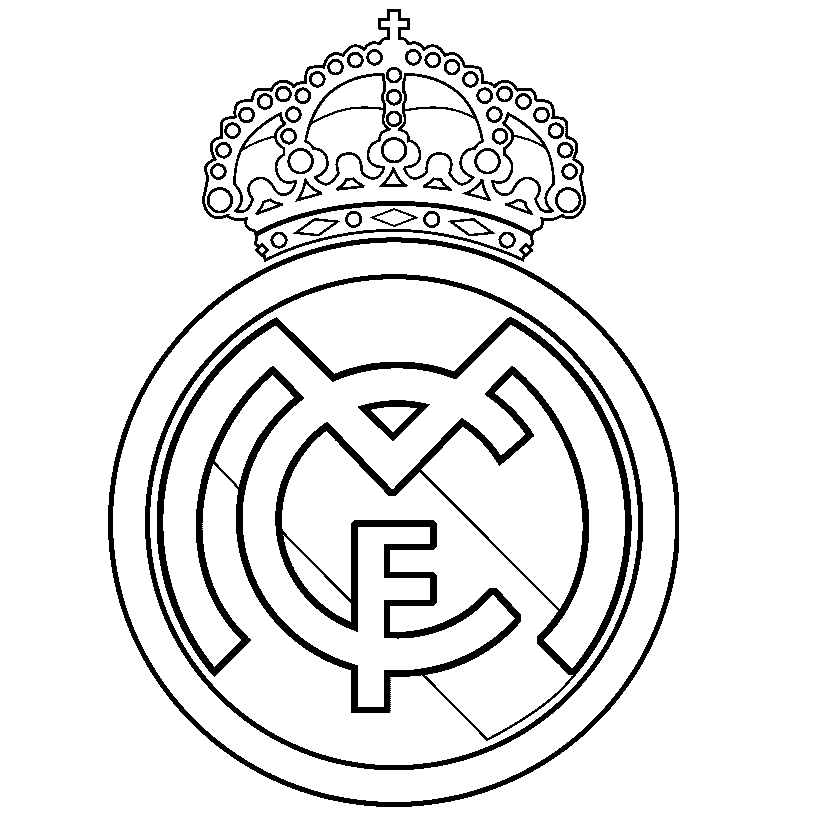 Escudo del Real Madrid para colorear e imprimir - Imagui