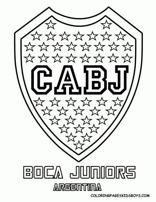 Escudos de Boca Juniors y River Plate para pintar | Colorear imágenes |  Escudo de boca juniors, Escudo de boca, Boca juniors
