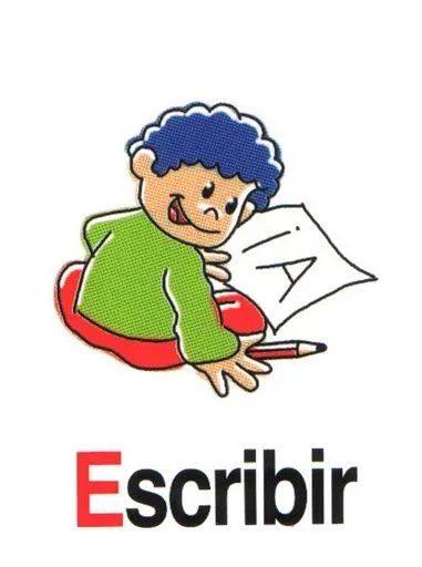 Mi Escuela Divertida: Láminas para trabajar Verbos