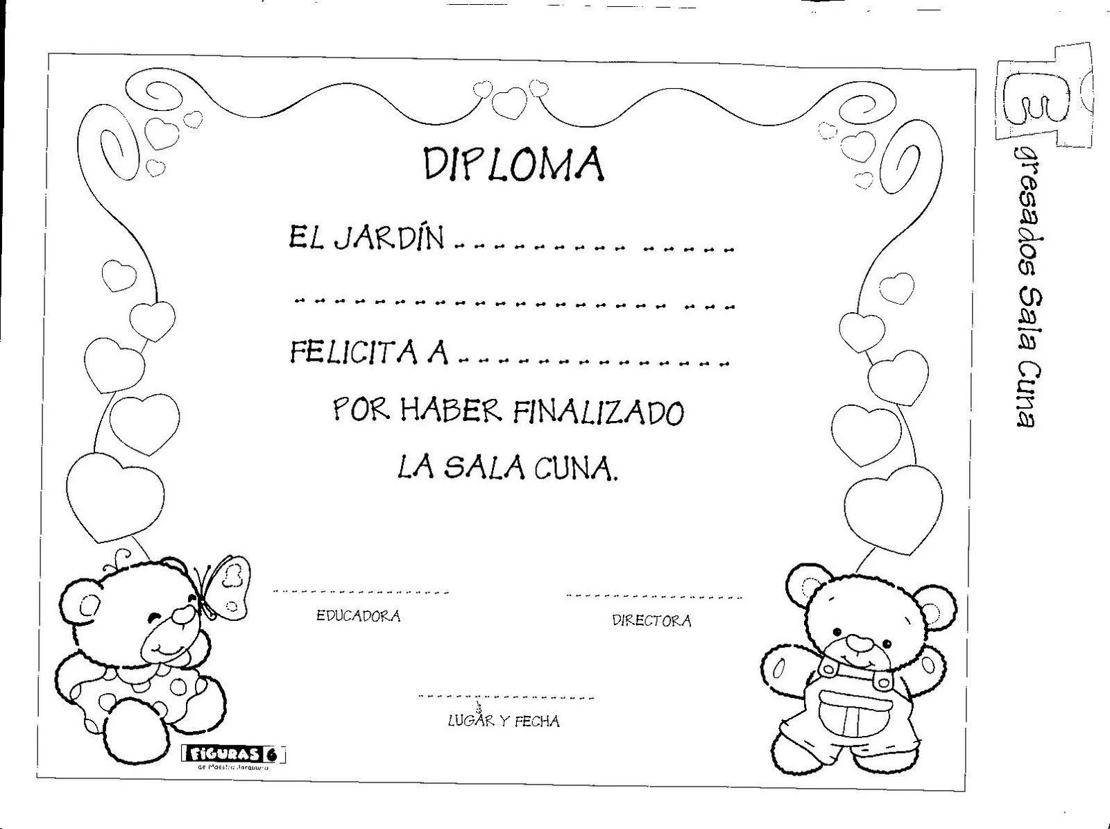 Escuela Especial Abierta: modelos de diplomas