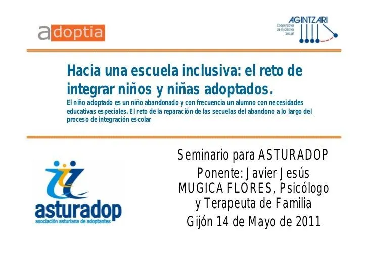 Hacia una escuela inclusiva: el reto de integrar niños y niñas adopta…