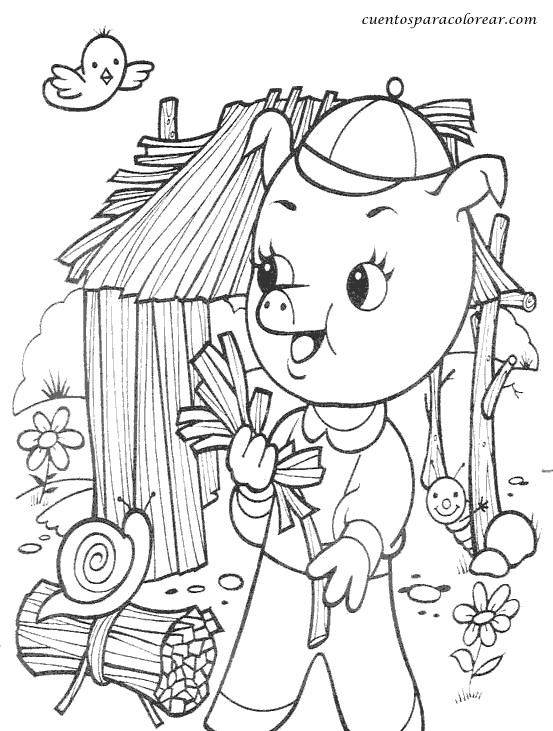 Escuela infantil castillo de Blanca: COLOREAR: LOS TRES CERDITOS