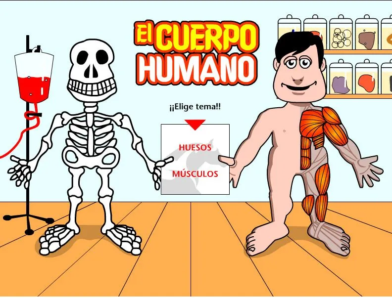 Escuela Práctica - Enlaces: El juego del Cuerpo humano: Huesos y ...