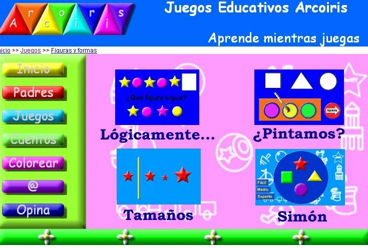 Escuela Práctica - Enlaces: Juegos educativos Arco Iris