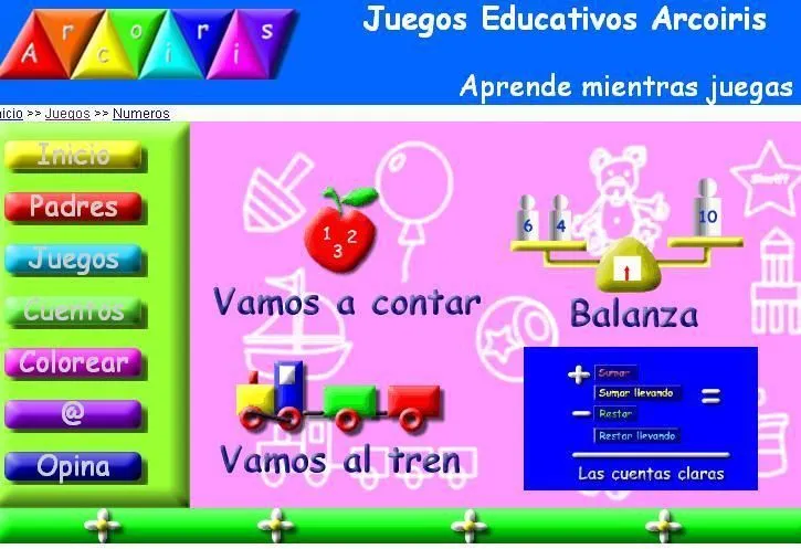 Escuela Práctica - Enlaces: Juegos educativos Arco Iris