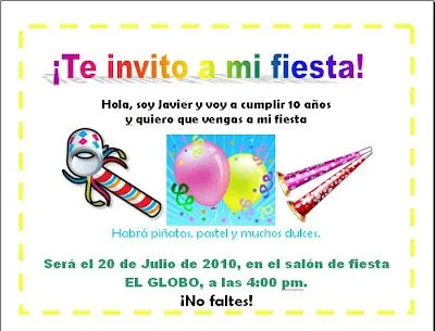 Escuela Primaria Melchor Ocampo: 2. INVITACIÓN